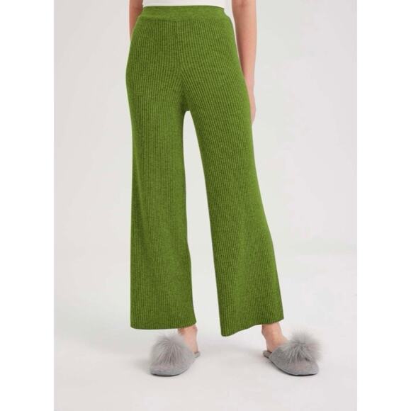 nap Cashmere Rib-Knit Leisure Bottoms - Picture 1 of 9